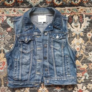 Aritzia Talula jean jacket vest